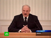 © Александр Лукашенко. Кадр телеканала НТВ