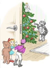 Робот З.Л.О. проти іграшок  (малюнок автора)
