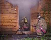 В кировской сауне вспыхнул пожар.