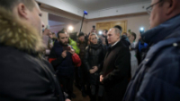 Владимир Путин встретился в Кемерове с близкими погибших и пострадавших при пожаре в ТЦ. 27 марта 2018 г.  Sputnik/Alexei Druzhinin/Kremlin via REUTERS