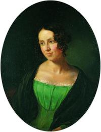 Emil Bærentzen (1799-1868). Regine Olsen, the love of Kierkegaard